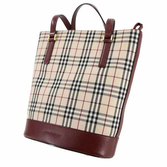 BURBERRY Beige Leather Tote Bag - Picture 8 of 9